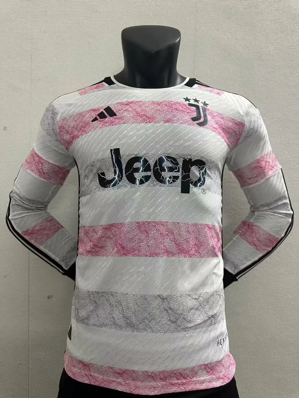 23/24 Juventus away long sleeve player version Soccer Jersey