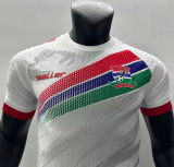 23/24 Africa Cup Gambia away player version Soccer Jersey