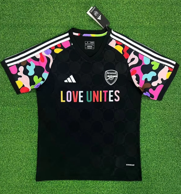 23/24 Arsenal black Training suit Fan Version Soccer Jersey