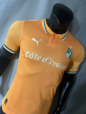 23/24 Ivory Coast orange Player Version  Soccer Jersey 科特迪瓦