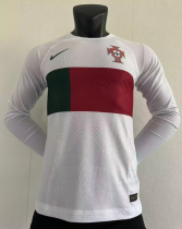 23/24  Portugal long sleeve away Player Version Soccer Jersey