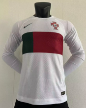 23/24  Portugal long sleeve away Player Version Soccer Jersey