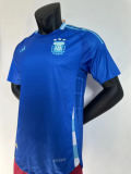 24/25  Argentina away  Blue  Player Version Soccer Jersey (3 Stars 3星)