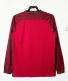 Retro 2016 Portugal home Long Sleeve 0045 Socce Jersey
