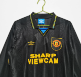 Retro 1993/94 M-U away long sleeve Soccer Jersey