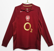 Retro 2005/06 Arsenal Home Long  soccer Jersey  Thai  Qaulity