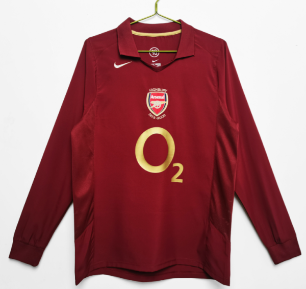 Retro 2005/06 Arsenal Home Long  soccer Jersey  Thai  Qaulity