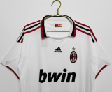 Retro  2009/10  AC Milan  Away Soccer Jersey