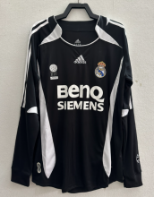 Retro 06/07 Real Madrid Long Sleeve away Soccer Jersey