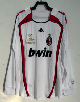 Retro 06/07  AC Milan Away Long Sleeve Soccer Jersey