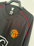 Retro 07/08  M-U Second away long sleeve Soccer Jersey