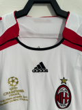 Retro 06/07  AC Milan Away Long Sleeve Soccer Jersey