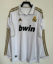 Retro 11/12 Real Madrid home Long Sleeve Soccer Jersey