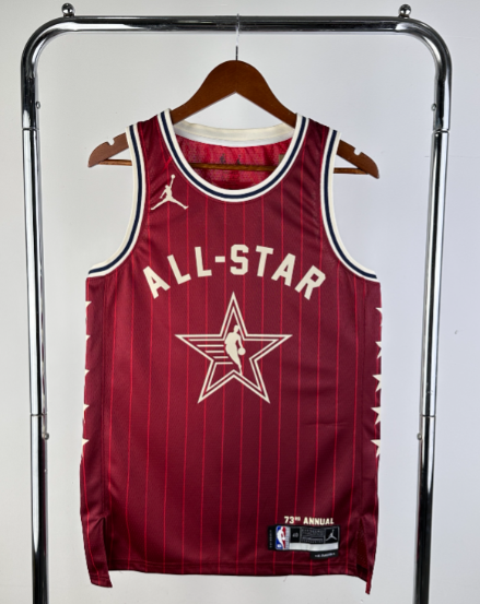 24 Season  All Star Jerseys red 15号 约基奇 NBA Jerseys