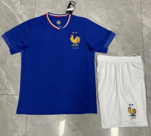 24/25 France home Kids  Fans Version Soccer Jersey