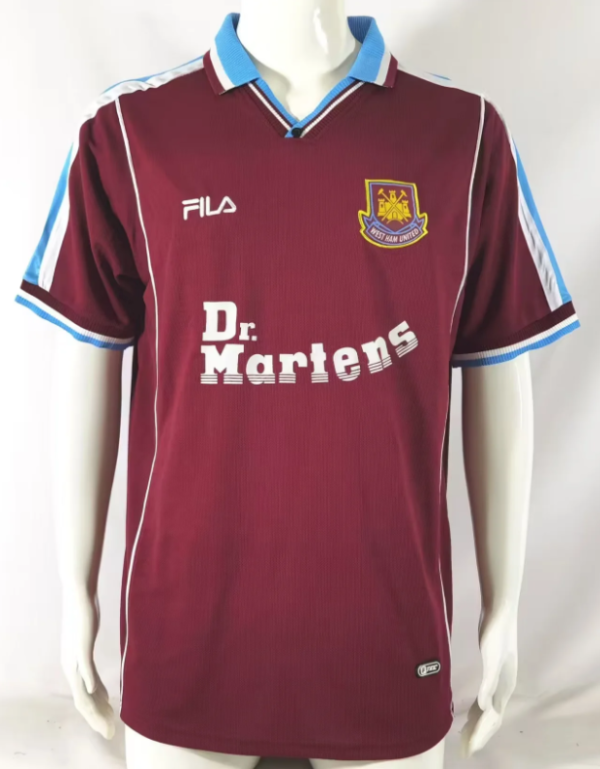 Retro 99/01 West Ham home Soccer Jersey