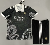 23/24  Real Madrid Dragon black kids Soccer jersey