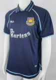 Retro 99/01 West Ham Second away Soccer Jersey