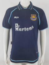 Retro 99/01 West Ham Second away Soccer Jersey