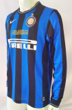 Retro 08/09 Inter Milan home Long Sleeve Soccer Jersey
