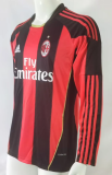 Retro 10/11 AC Milan  Home Long Sleeve  soccer Jersey  Thai  Qaulity