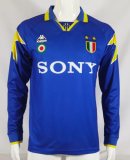 Retro 95/96  juventus  away Long Sleeve soccer Jersey  Thai  Qaulity