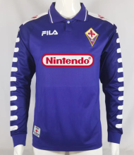 Retro 98/99  Florence Home  Long Sleeve Soccer Jersey