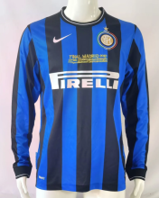 Retro 08/09 Inter Milan home Long Sleeve Soccer Jersey