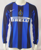 Retro 04/05 Inter Milan home Long Sleeve Soccer Jersey