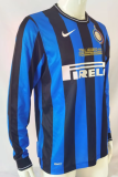 Retro 08/09 Inter Milan home Long Sleeve Soccer Jersey