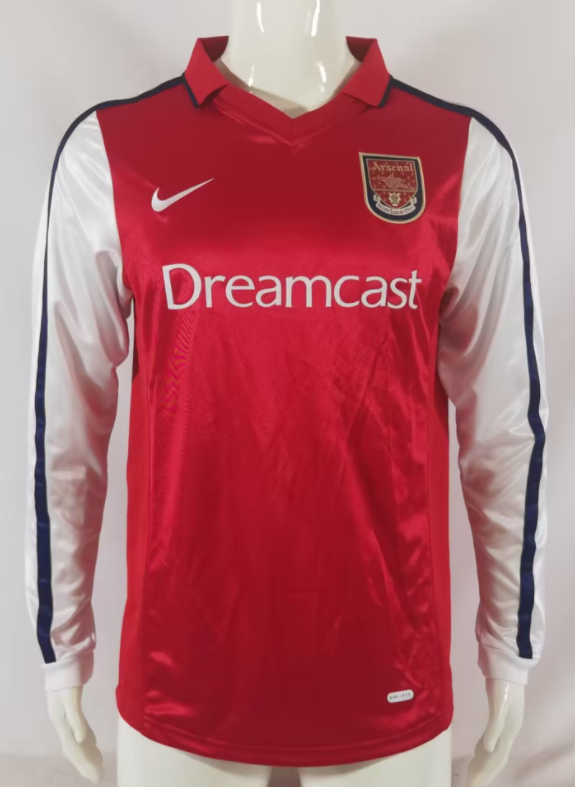 Retro 2000/01 Arsenal Home Long  soccer Jersey  Thai  Qaulity