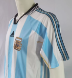 Retro 98 Argentina home Soccer Jersey