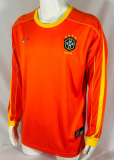 Retro 1998 Brazil  goalkeeper Long Sleeve Socce Jersey