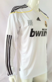 Retro 09/10 Real Madrid home Long Sleeve Soccer jersey