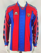 Retro 95/97  Barcelona home Long Sleeve Jersey  Thai  Qaulity