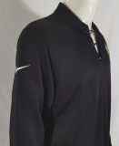 Retro 04 Brazil  special edition black Long Sleeve Socce Jersey