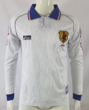 Retro 98 Japan away white Long Sleeve Soccer Jersey