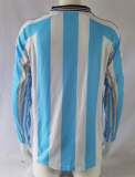Retro 98 Argentina home Long Sleeve Soccer Jersey