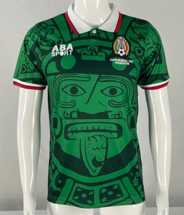 Retro 1998 Mexico home Soccer Jersey