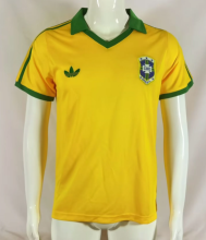 Retro 1977 Brazil  home Soccer Jersey