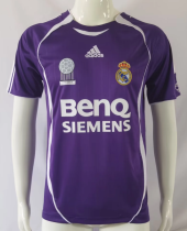 Retro 06 Real Madrid purple Soccer Jersey