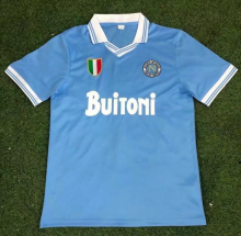 Retro 86/87 Napoli  Home Soccer Jersey