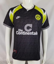 Retro 95/96 Dortmund away black Soccer Jersey