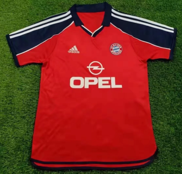 Retro 00/01 bayern  Munich home soccer Jersey  Thai  Qaulity