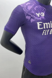 24-25 Real Madrid y3 purple Player Version Soccer Jersey