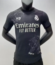 24-25 Real Madrid y3 black Player Version Soccer Jersey
