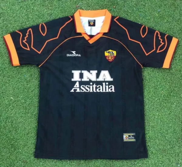 Retro 99/00 Rome away Soccer Jersey