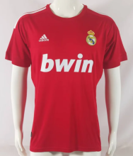 Retro 11/12 Real Madrid Second away red Soccer Jersey