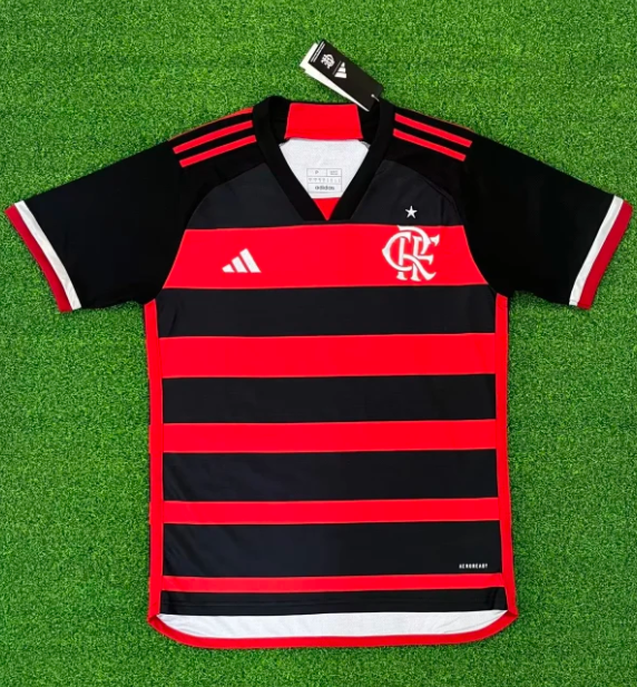24/25 Flamengo home Fan Version Soccer  Jersey