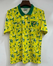 Retro 92-94 Norwich home Fan Version Soccer Jersey